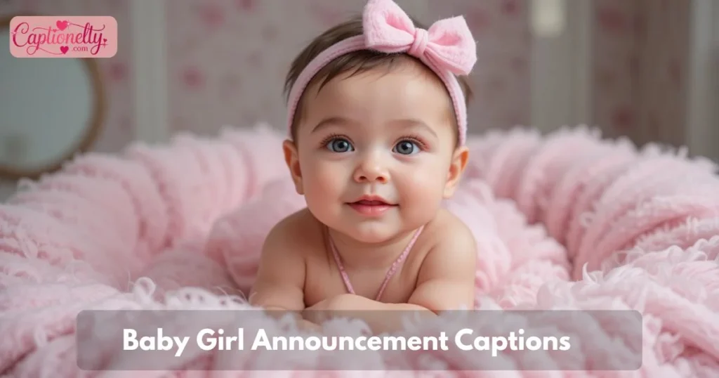 Baby Girl Announcement Captions