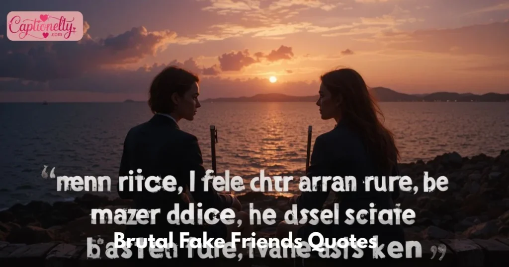 Brutal Fake Friends Quotes