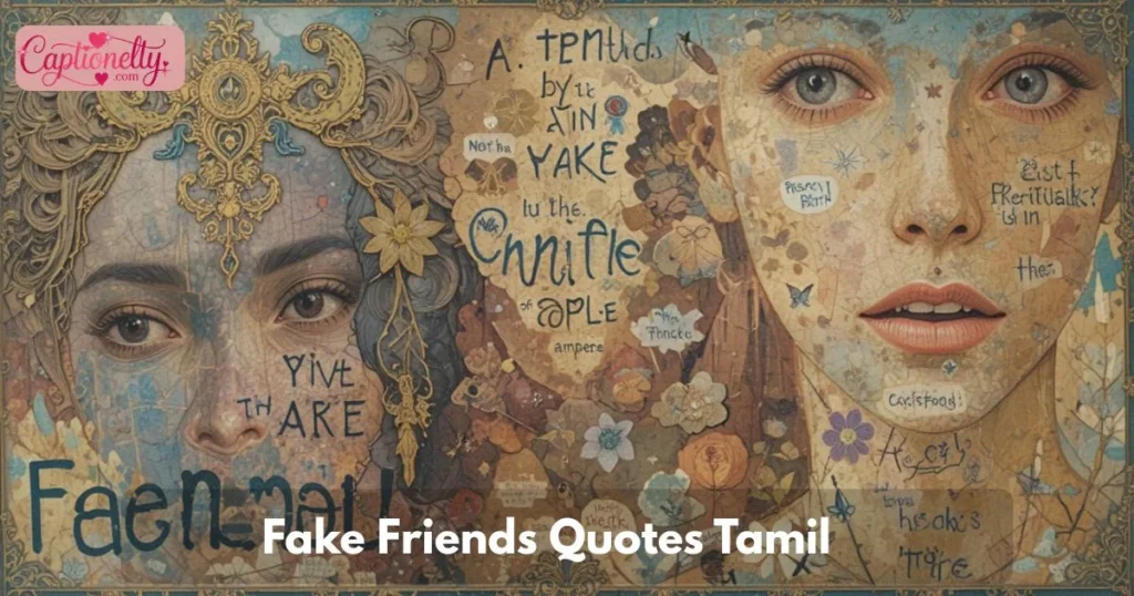 Fake Friends Quotes Tamil