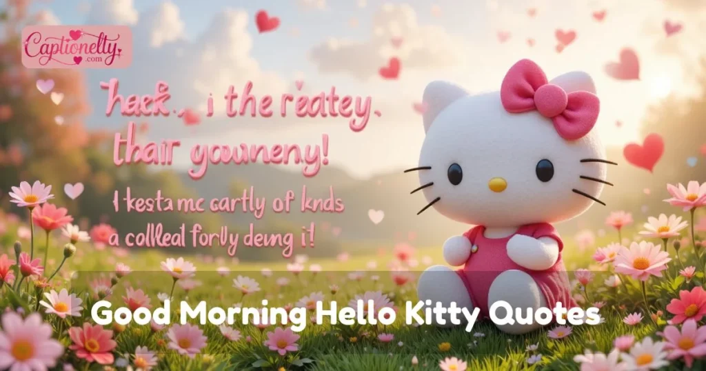 Good Morning Hello Kitty Quotes