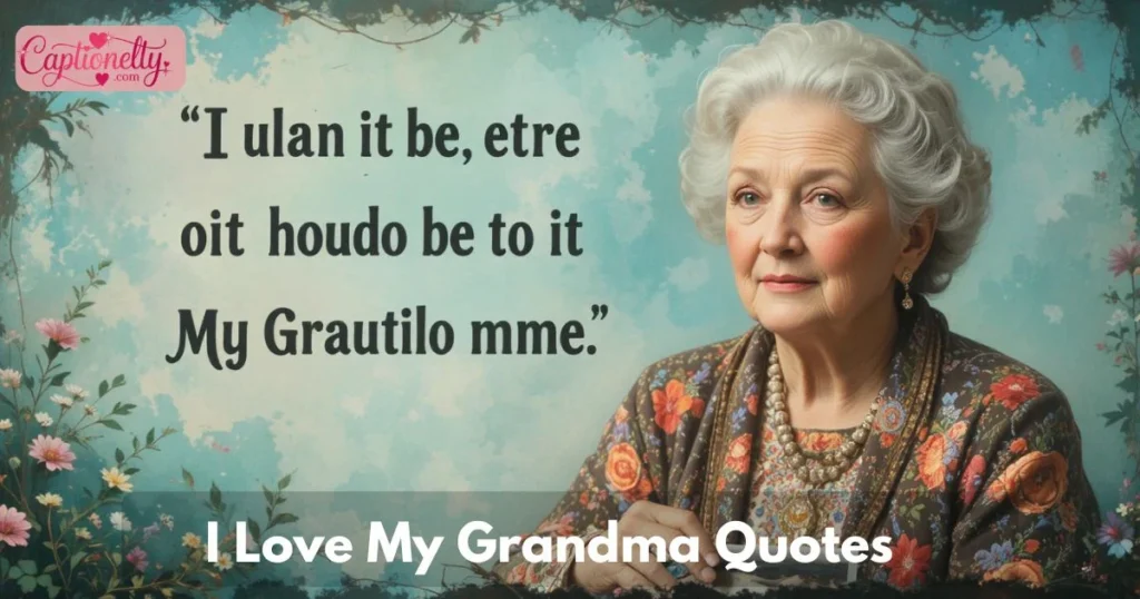 I Love My Grandma Quotes
