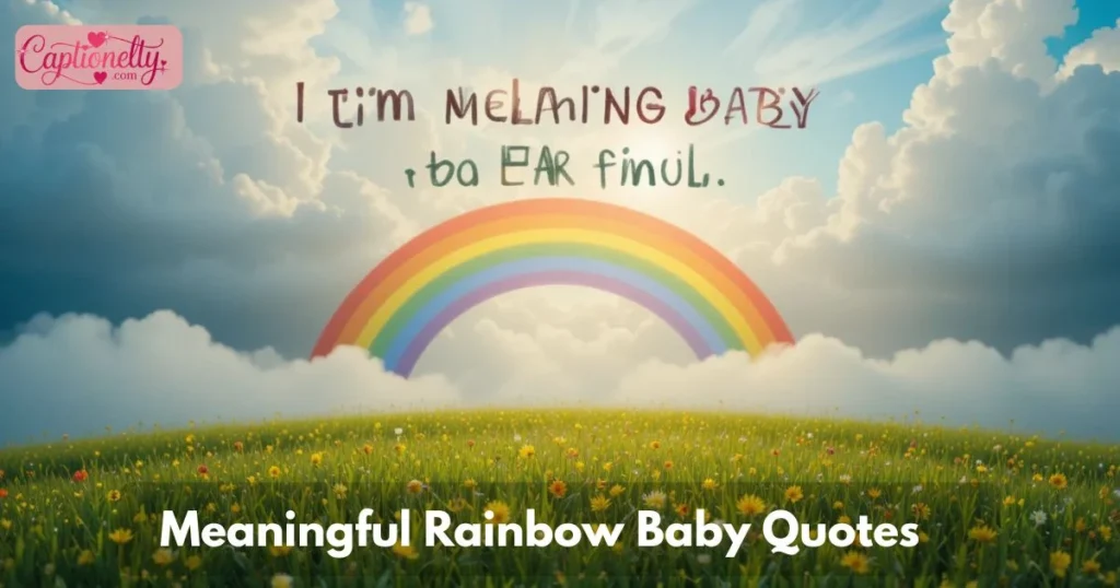 Meaningful Rainbow Baby Quotes