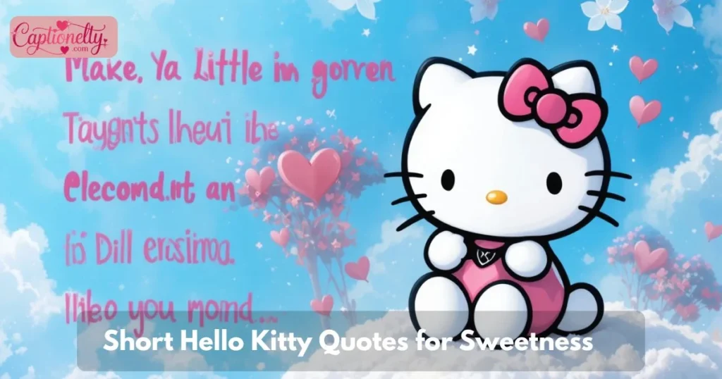 Short Hello Kitty Quotes For Sweetness