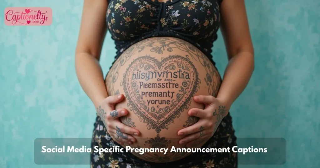 Social Media Specific Pregnancy Announcement Captions