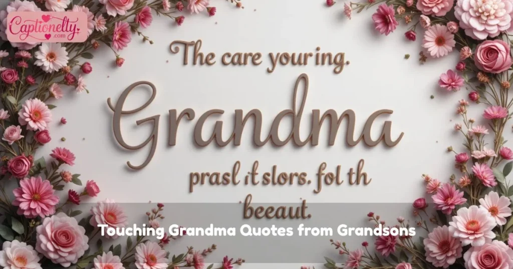 Touching Grandma Quotes From Grandsons