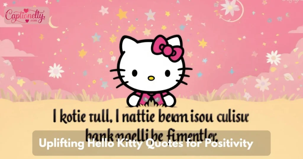 Uplifting Hello Kitty Quotes For Positivity