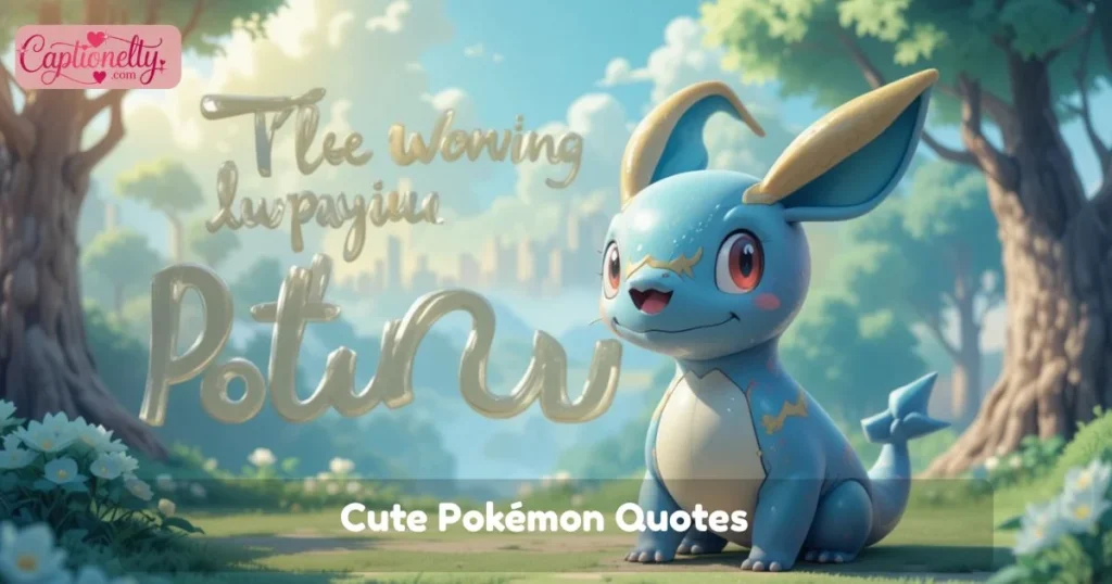 Cute Pokemon Quotes