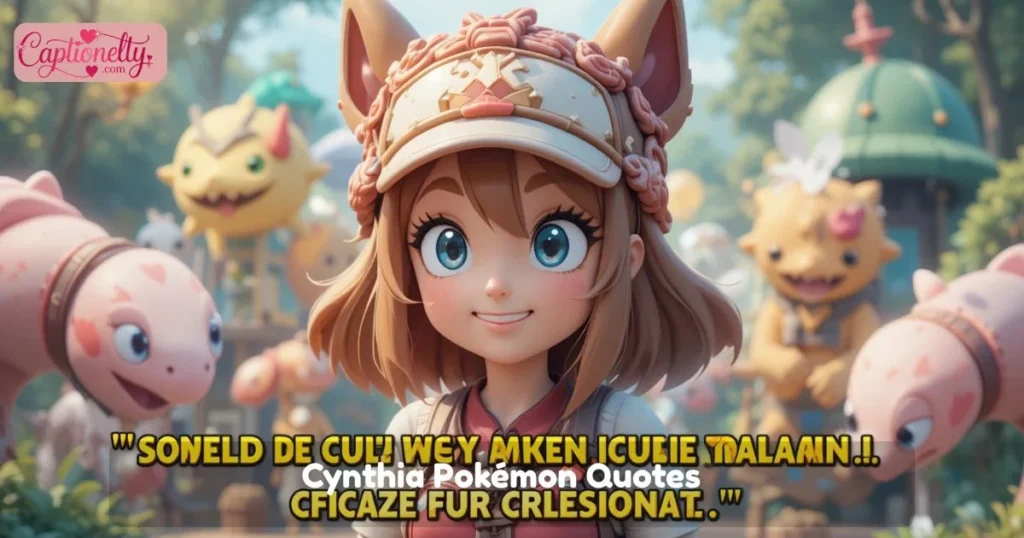 Cynthia Pokemon Quotes