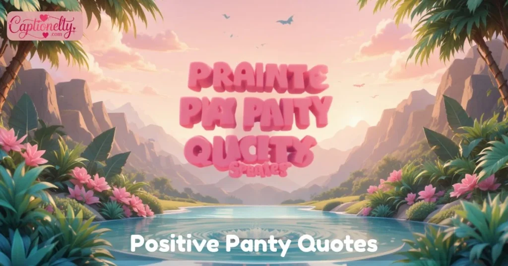 Positive Panty Quotes