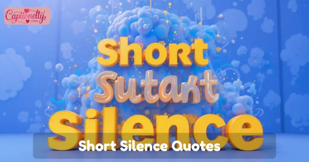 Short Silence Quotes