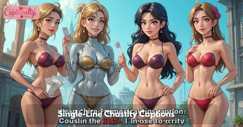 Single Line Chastity Captions
