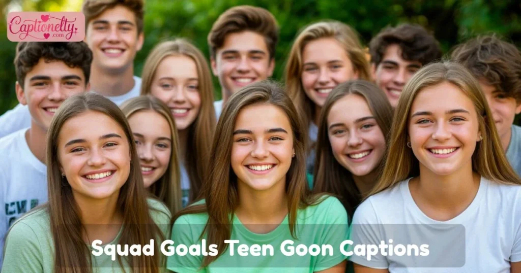 Squad Goals Teen Goon Captions