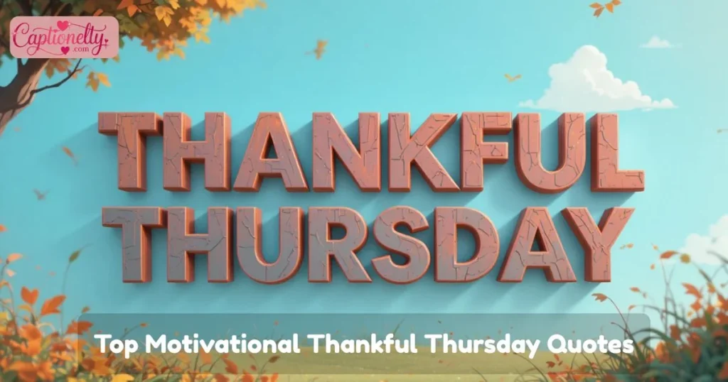 Top Motivational Thankful Thursday Quotes