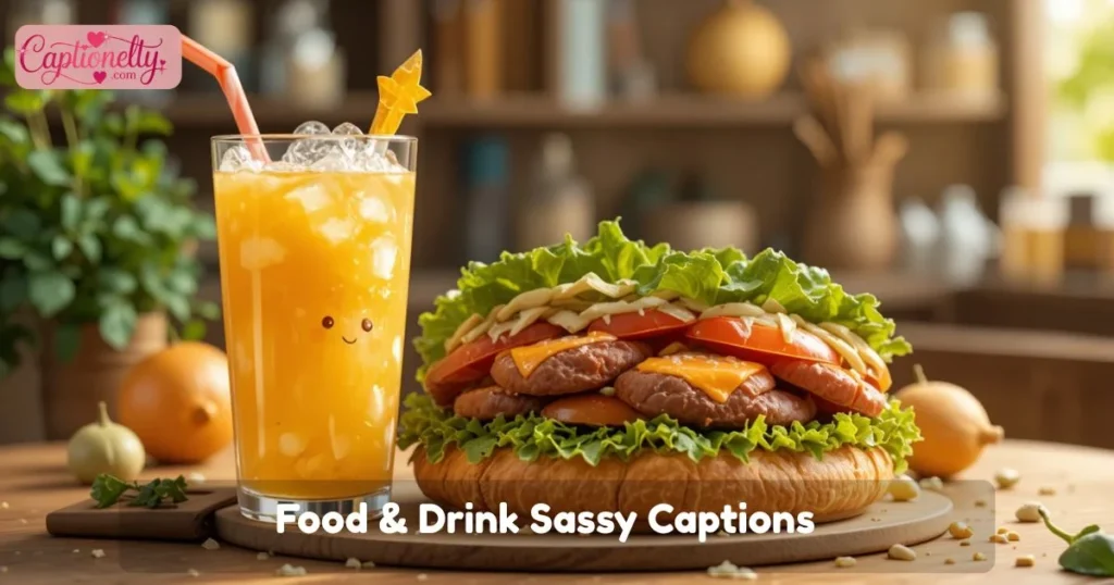 Food And Drink Sassy Captions