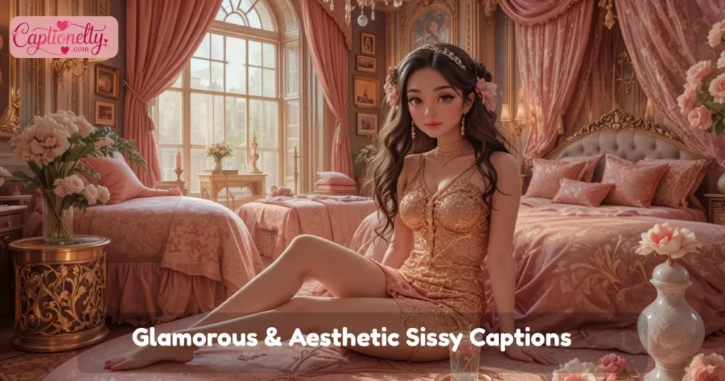 Glamorous And Aesthetic Sissy Captions