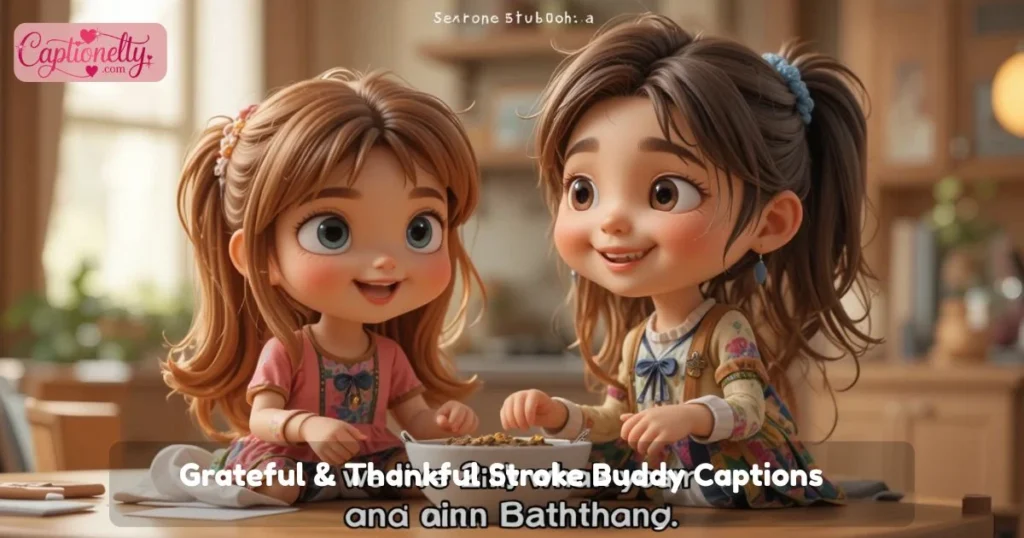 Grateful And Thankful Stroke Buddy Captions