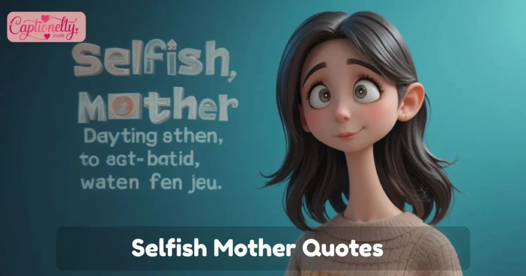 Selfish Mother Quotes