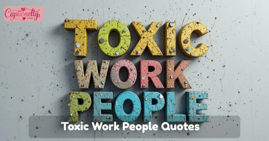 Toxic Work People Quotes