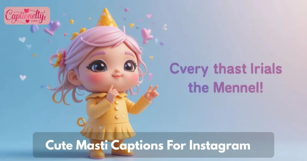 Cute Masti Captions For Instagram
