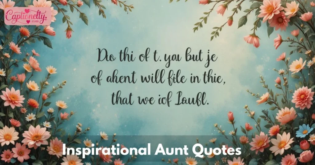 Inspirational Aunt Quotes