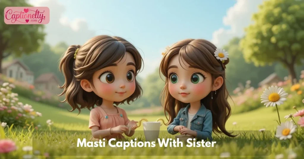 Masti Captions With Sister