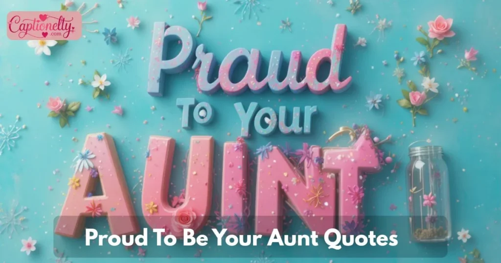 Proud To Be Your Aunt Quotes
