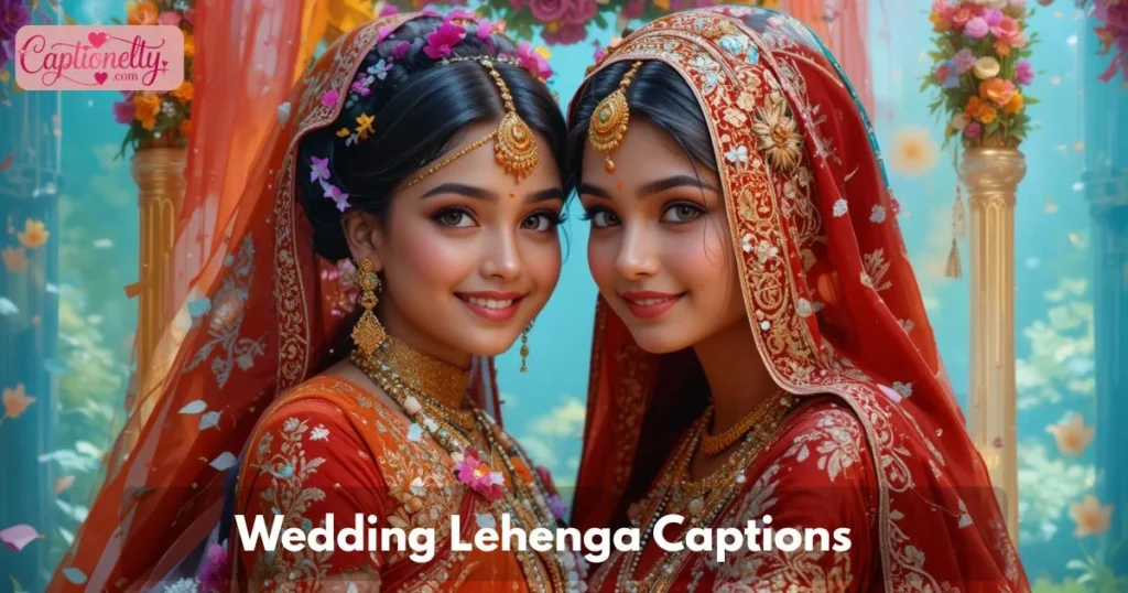 Wedding Lehenga Captions
