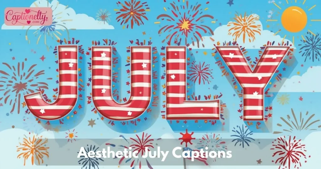Aesthetic July Captions