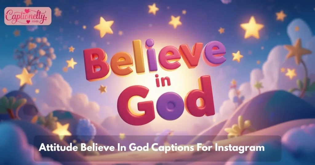 Attitude Believe In God Captions For Instagram