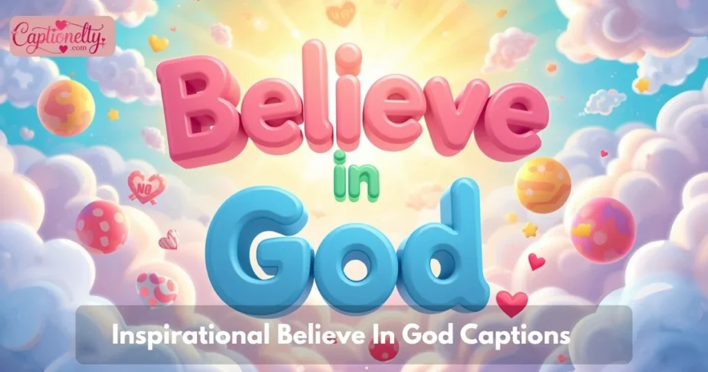 Inspirational Believe In God Captions