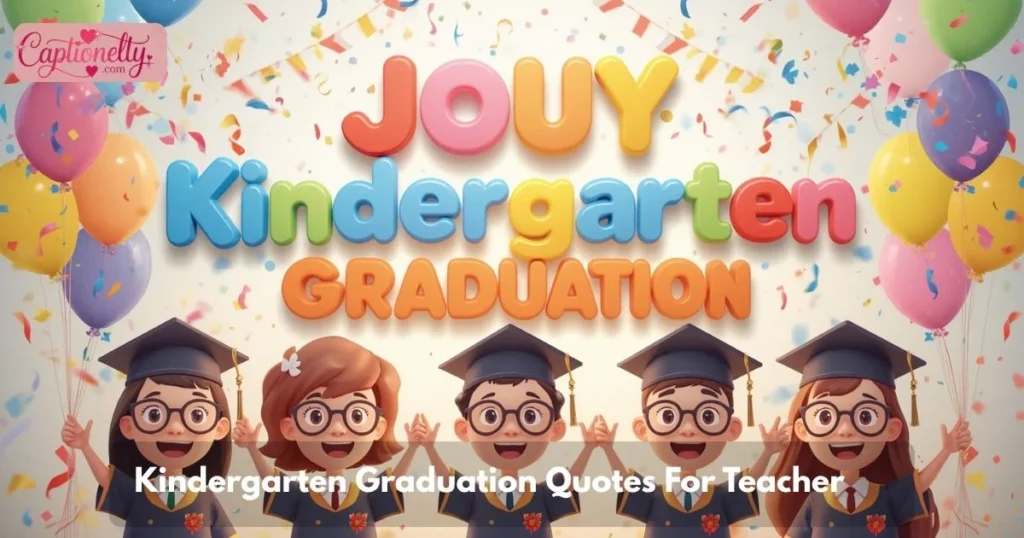 Kindergarten Graduation Quotes For Teacher