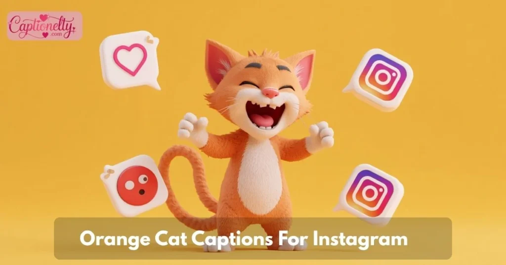 Orange Cat Captions For Instagram
