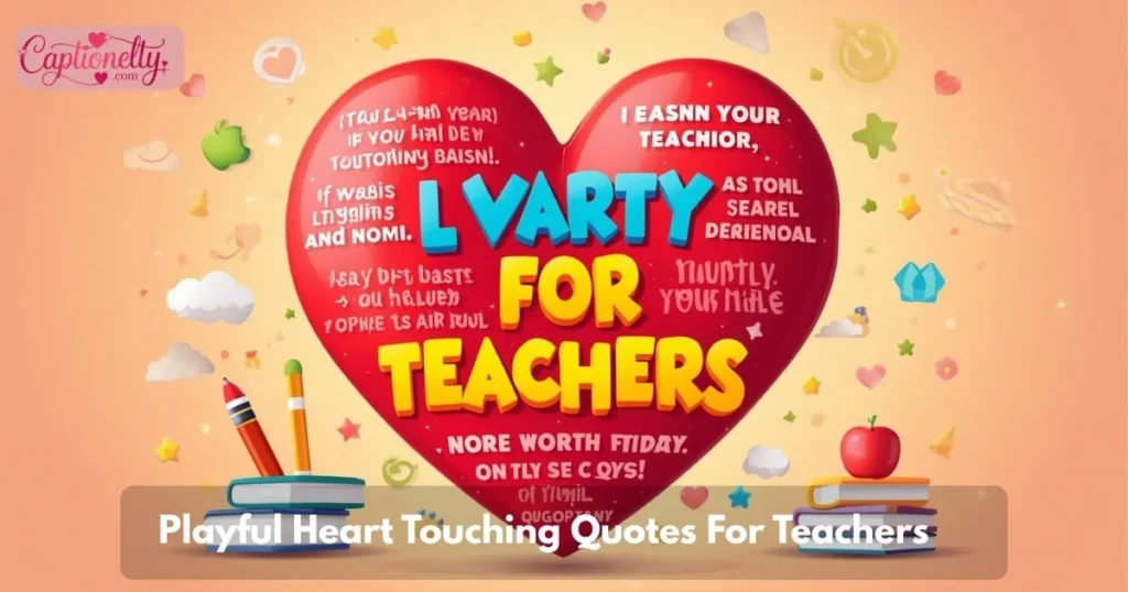 Playful Heart Touching Quotes For Teachers