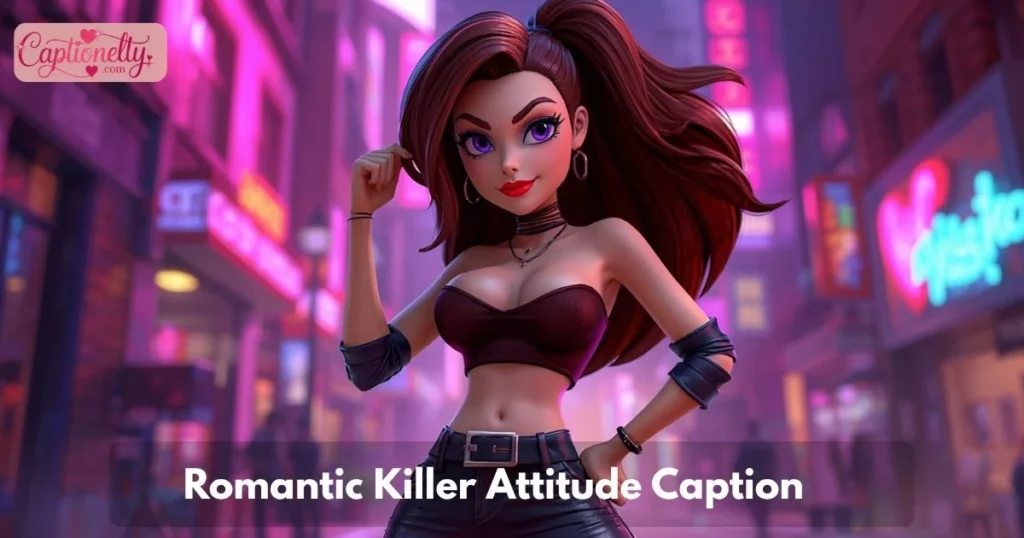 Romantic Killer Attitude Caption
