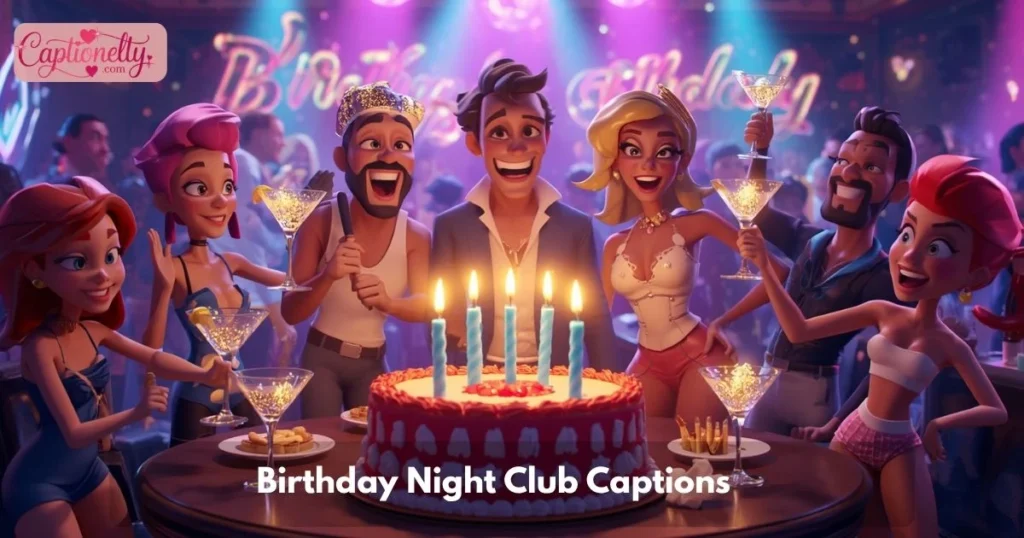 Birthday Night Club Captions