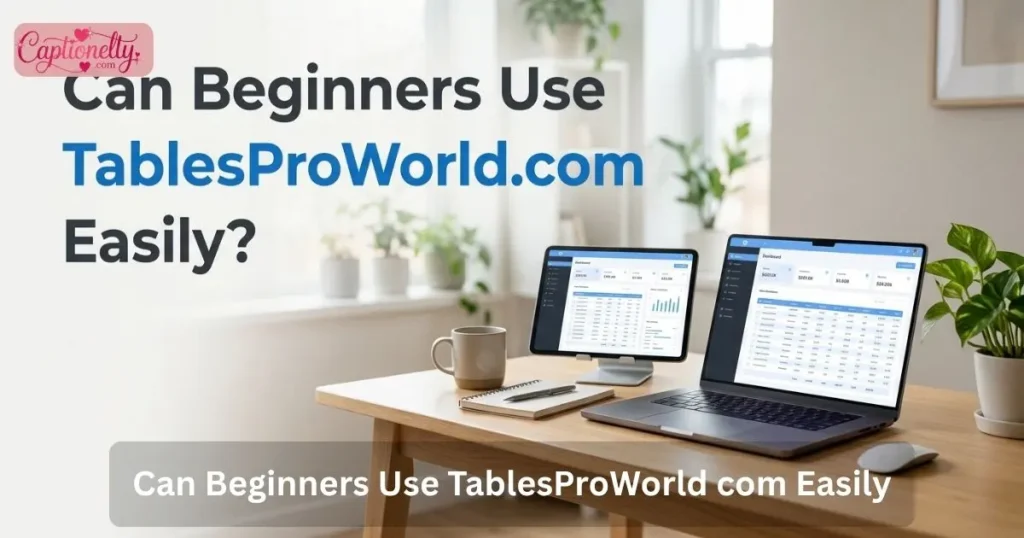 Can Beginners Use Tablesproworld Com Easily