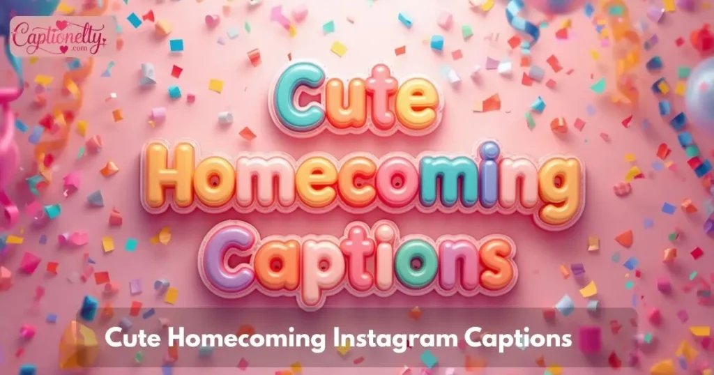 Cute Homecoming Instagram Captions