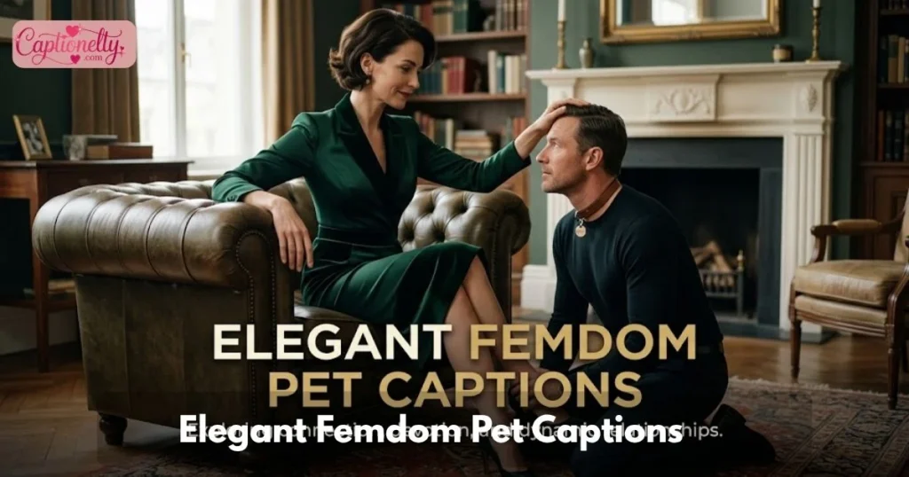 Elegant Femdom Pet Captions