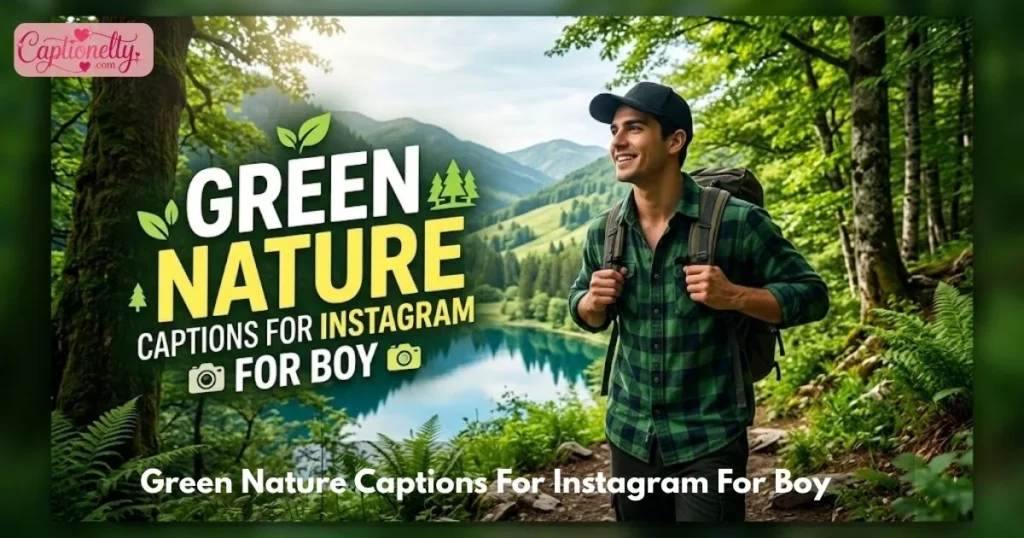 Green Nature Captions For Instagram For Boy