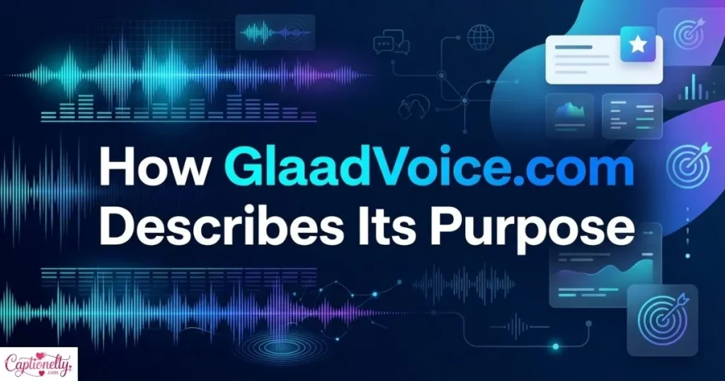 How Glaadvoice Com Describes Its Purpose