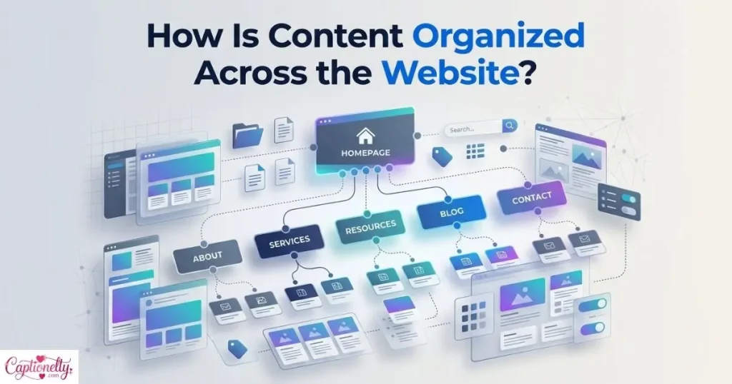 How Is Content Organized Across The Website