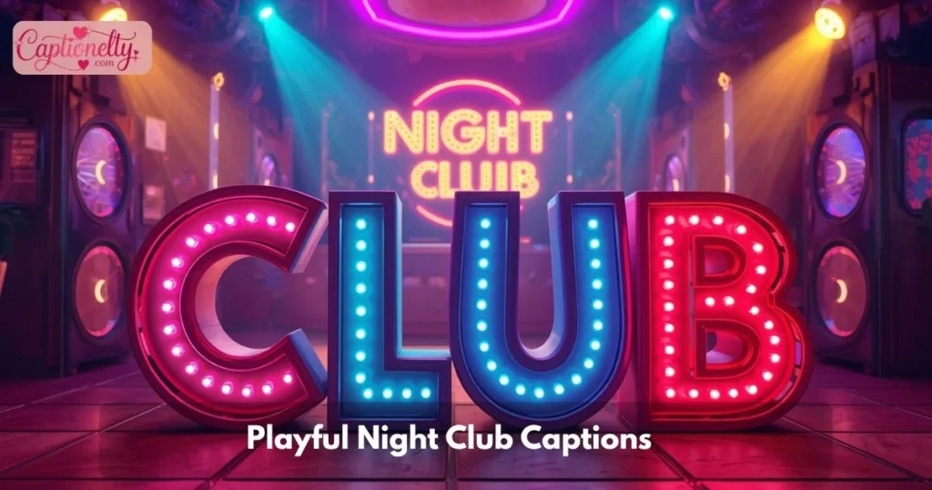 Playful Night Club Captions