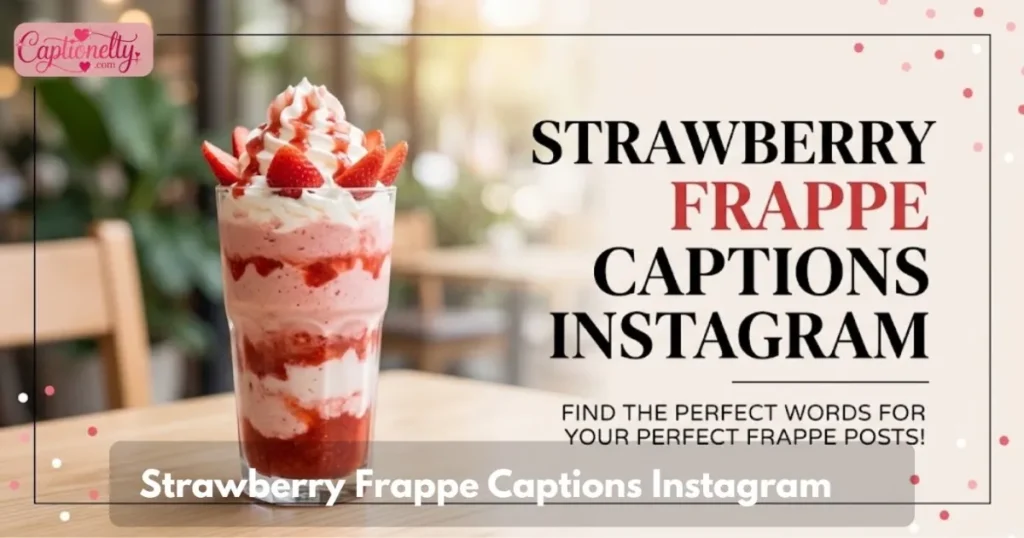 Strawberry Frappe Captions Instagram
