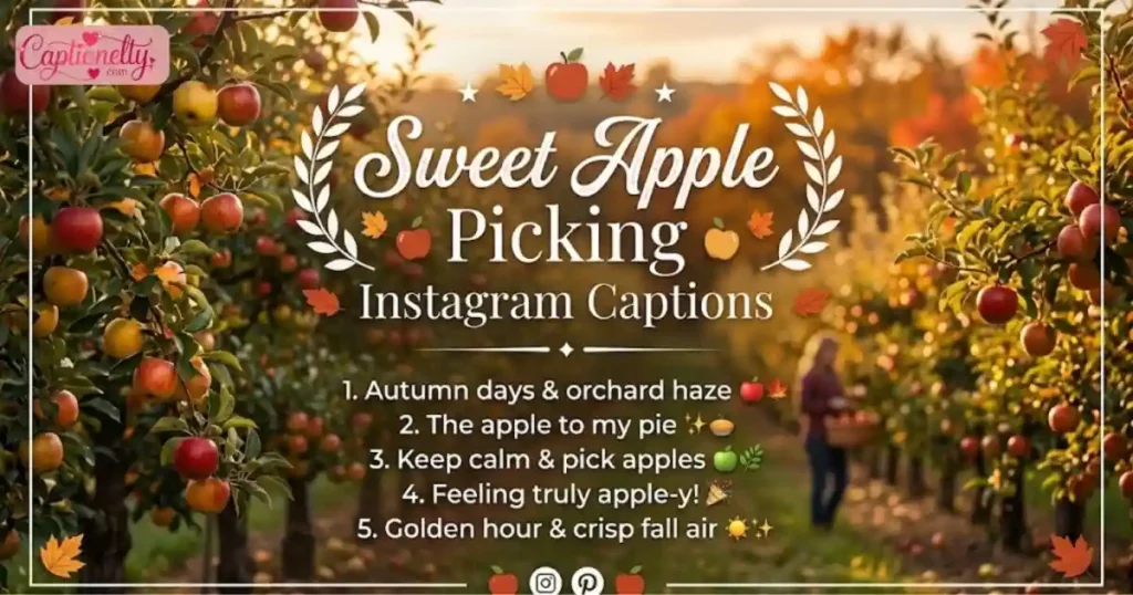 Sweet Apple Picking Instagram Captions