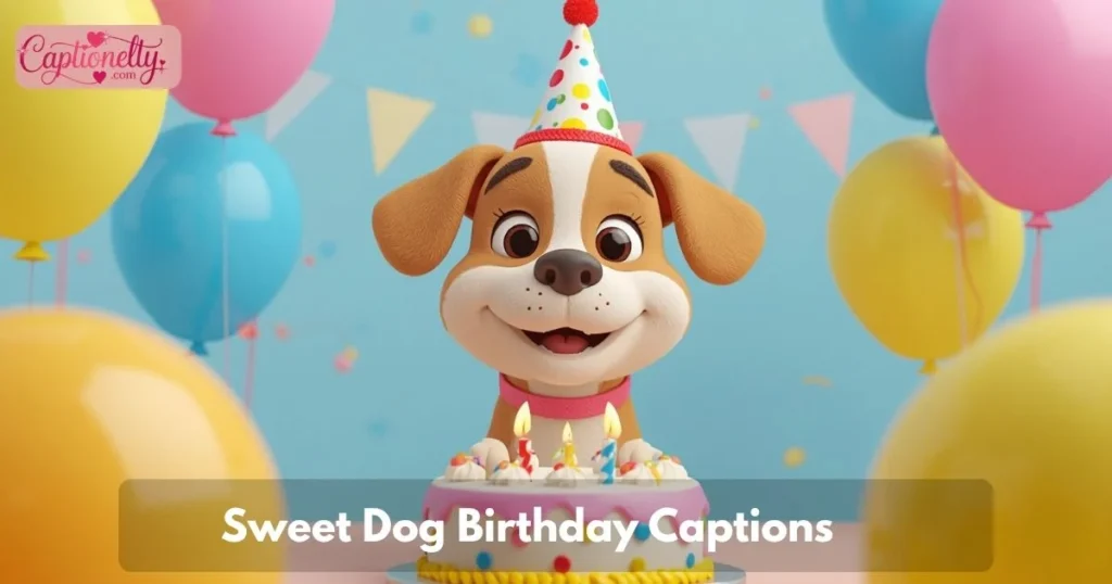 Sweet Dog Birthday Captions