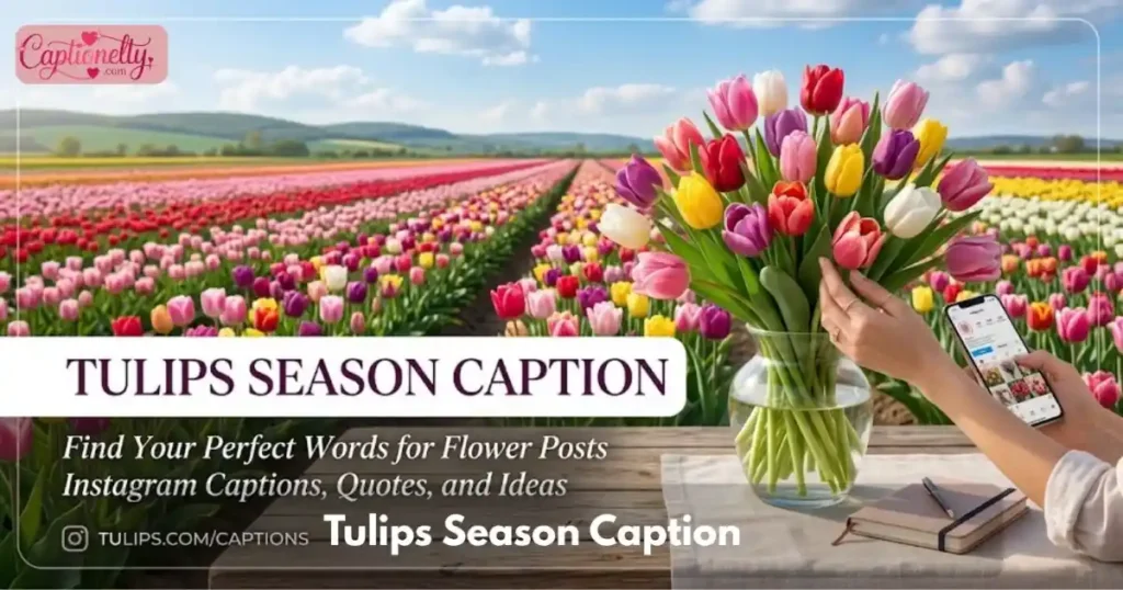 Tulips Season Caption