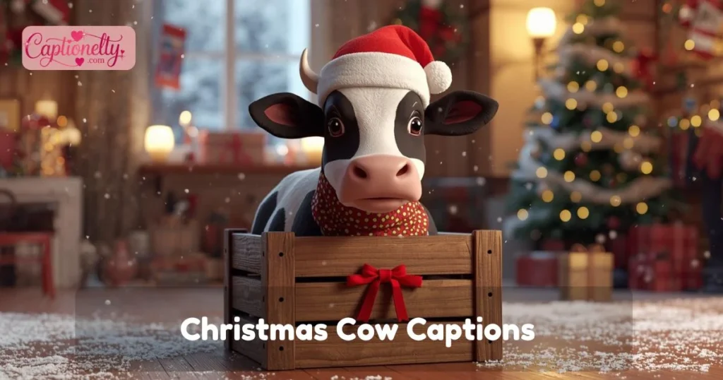 Christmas Cow Captions