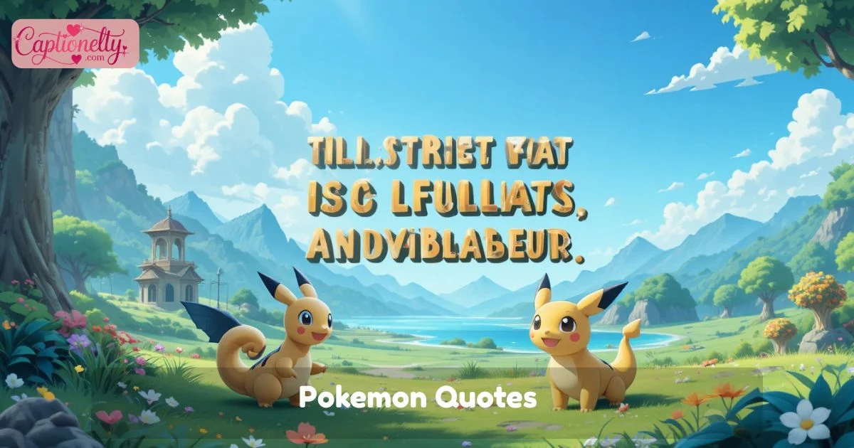 Pokemon Quotes
