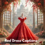 Red Dress Captions