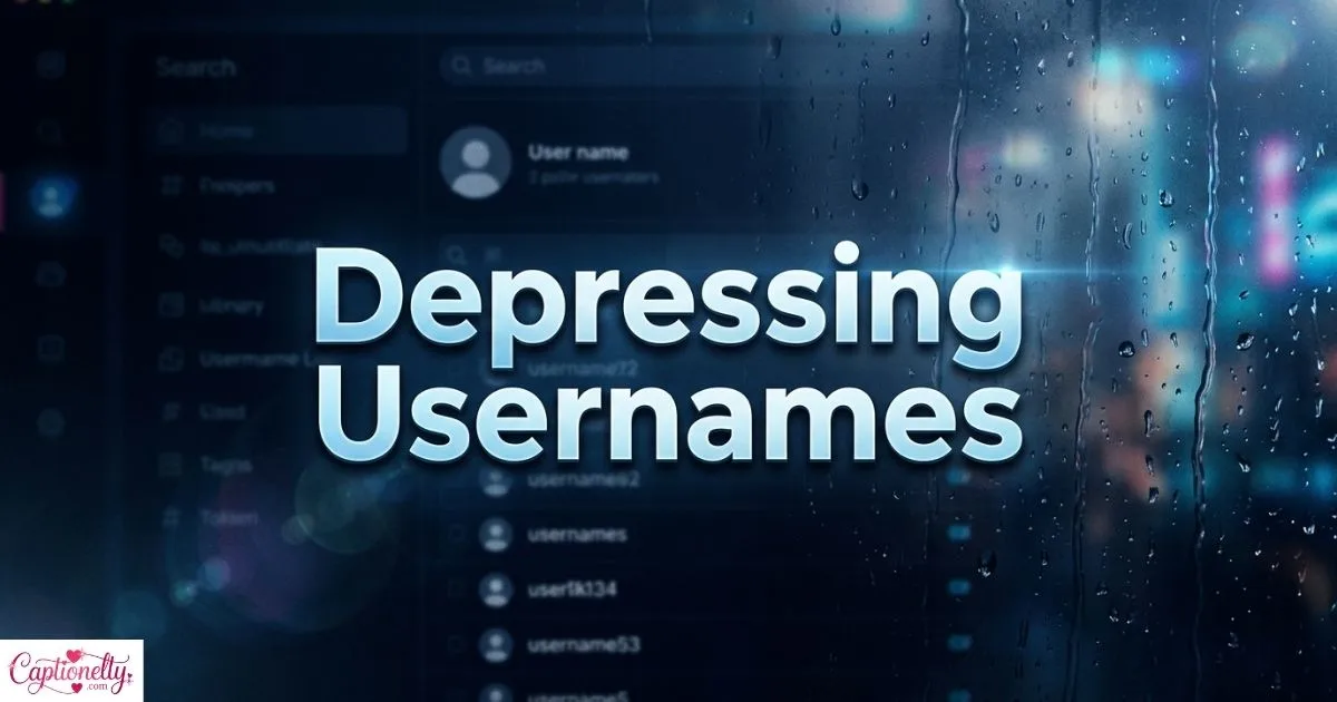 Depressing Usernames